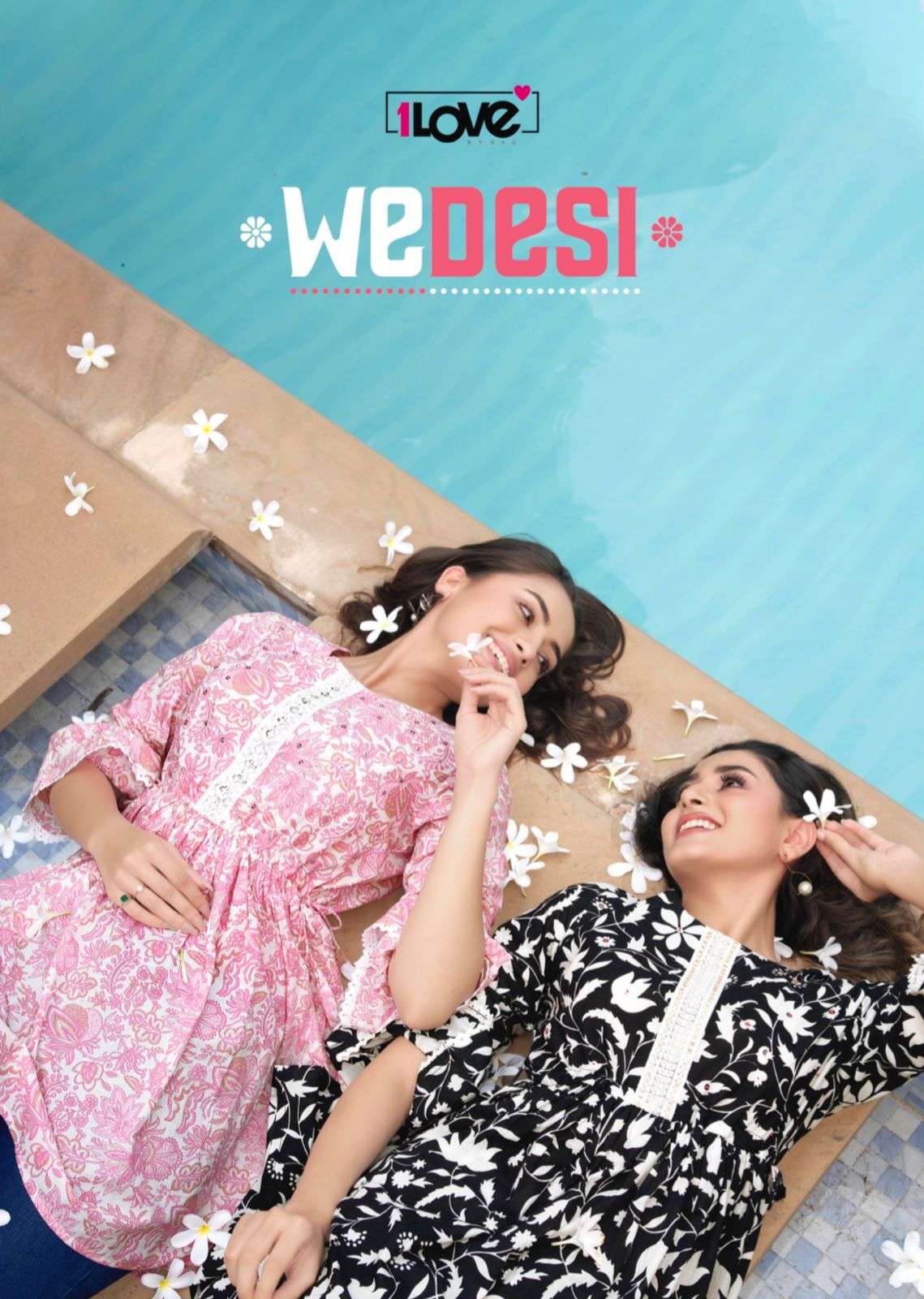 WEDESI VOL-2 BY 1 LOVE 11 TO 16 SERIES DESIGNER STYLISH FANCY COLORFUL BEAUTIFUL PARTY WEAR & ETHNIC WEAR COLLECTION COTTON/RAYON TOPS AT WHOLESALE PRICE