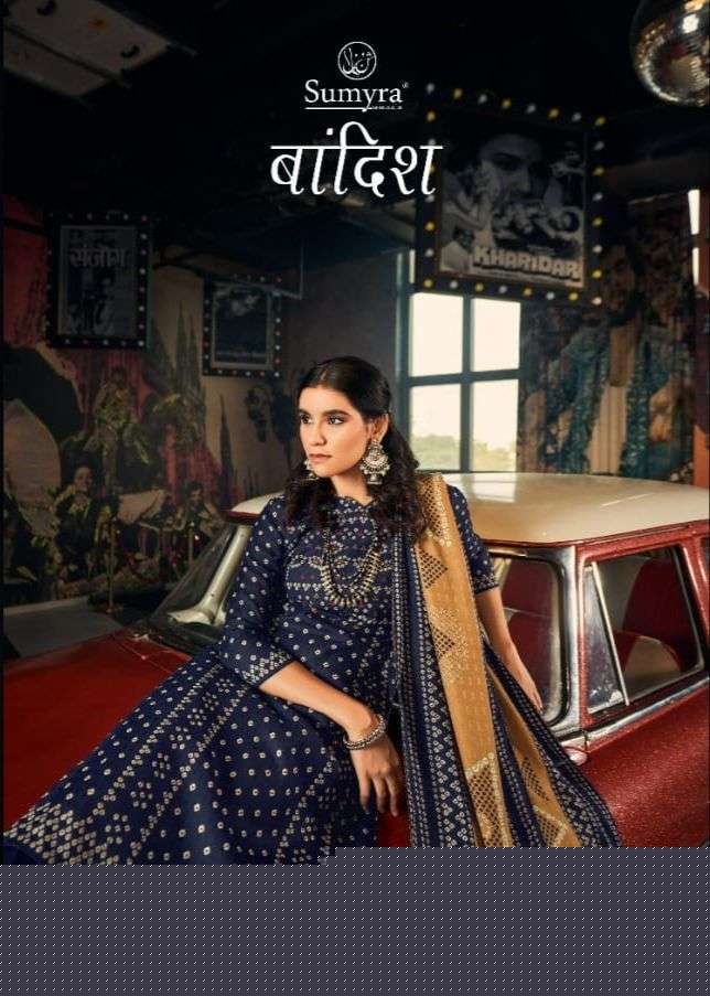 BANDISH BY SUMYRA 43001 TO 43008 SERIES SUITS BEAUTIFUL FANCY COLORFUL STYLISH PARTY WEAR & OCCASIONAL WEAR PURE PASHMINA PRINT DRESSES AT WHOLESALE PRICE
