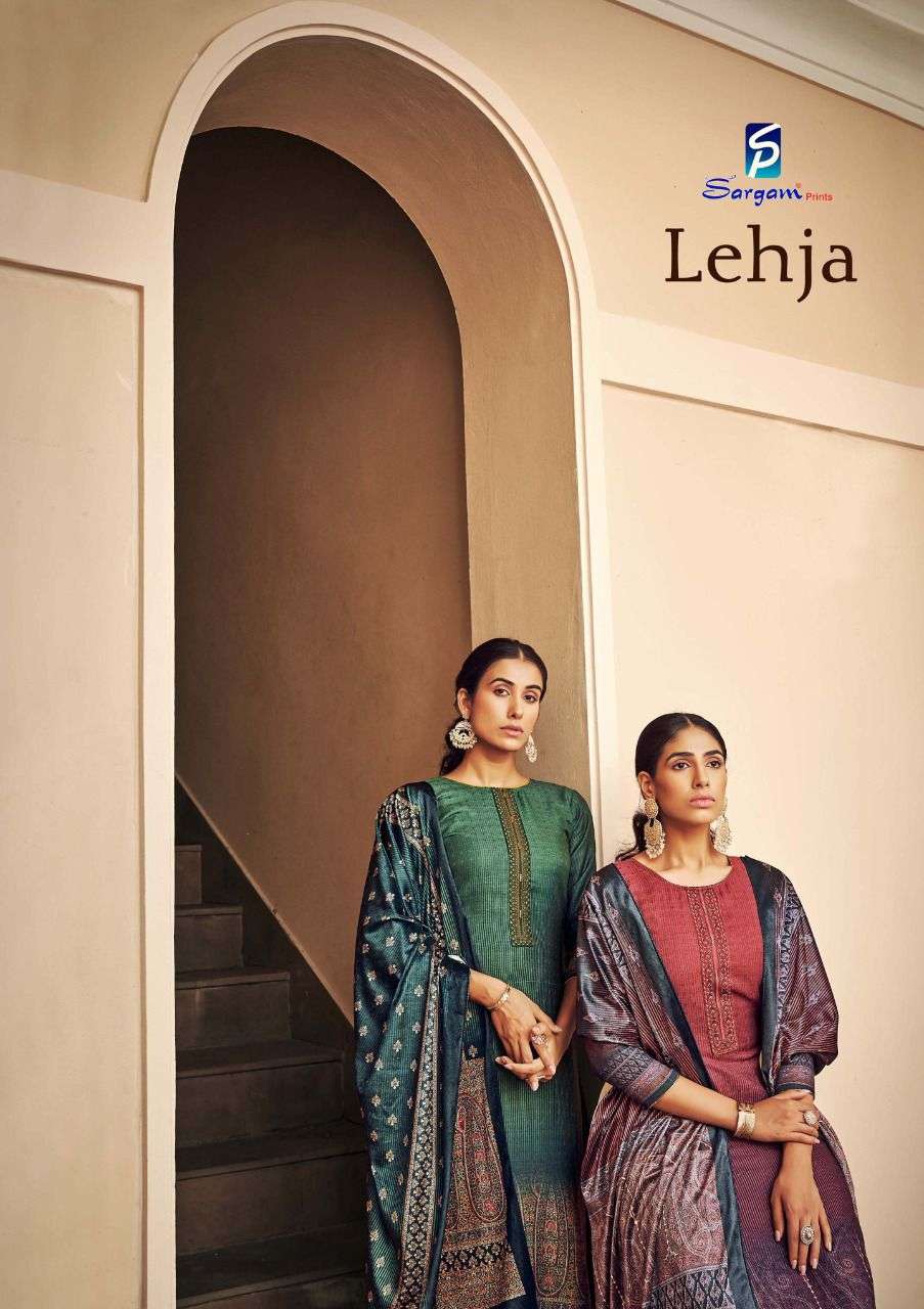 LEHJA BY SARGAM PRINTS 324-001 TO 324-008 SERIES BEAUTIFUL SUITS COLORFUL STYLISH FANCY CASUAL WEAR & ETHNIC WEAR PURE PASHMINA PRINT DRESSES AT WHOLESALE PRICE