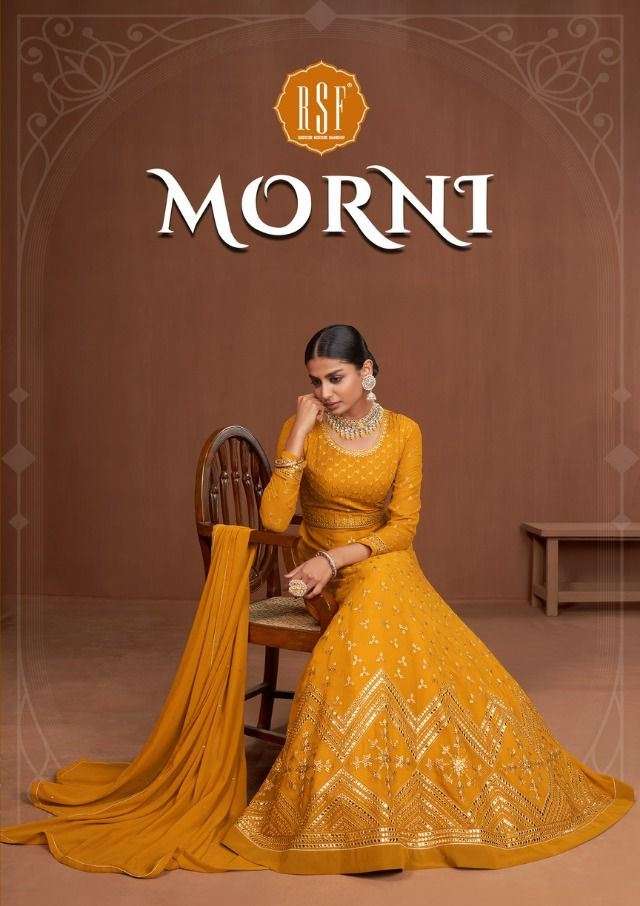 MORNI BY RIDDHI SIDDHI FASHION 21801 TO 21804 SERIES BEAUTIFUL ANARKALI SUITS COLORFUL STYLISH FANCY CASUAL WEAR & ETHNIC WEAR PURE GEORGETTE DRESSES AT WHOLESALE PRICE