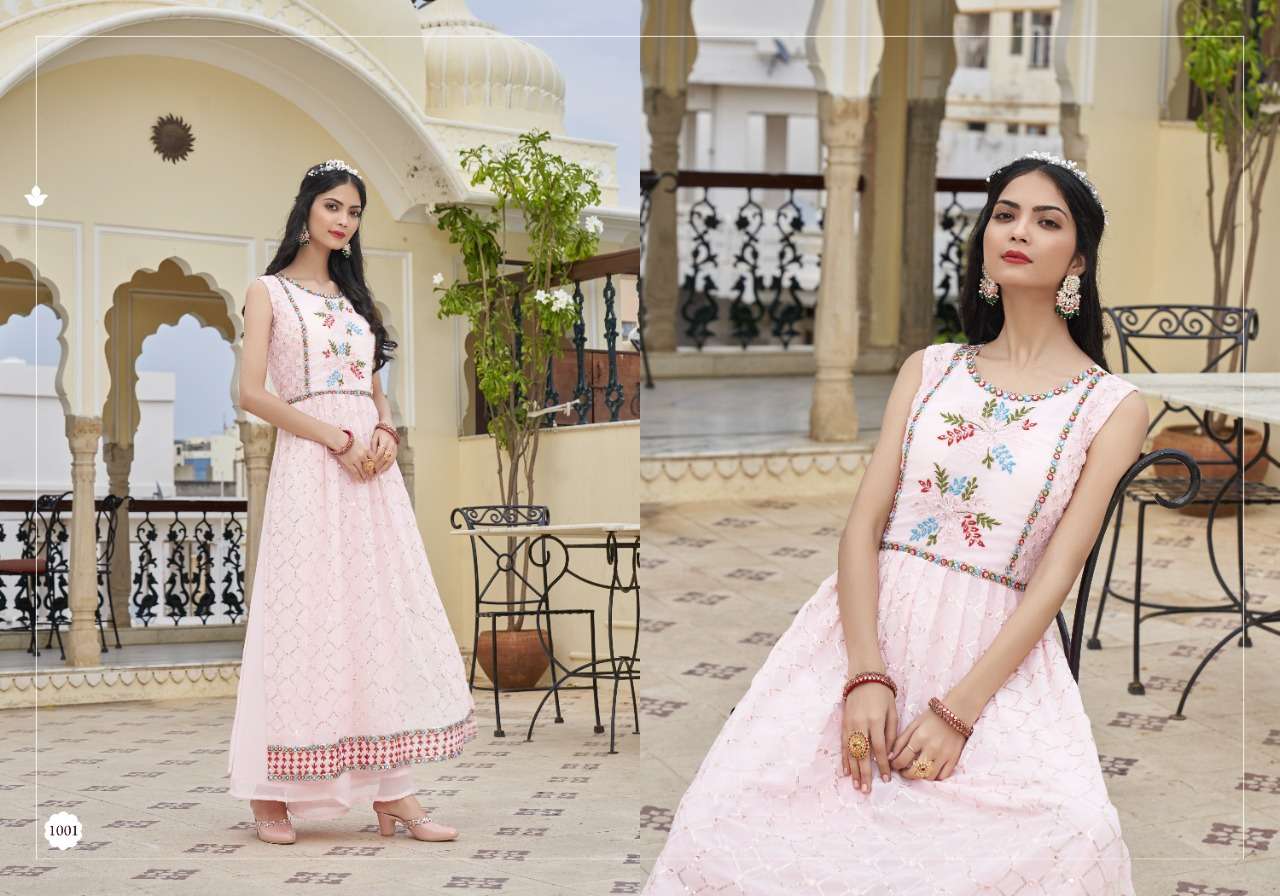 NAYRA VOL-2 BY ANKITA FASHION 1006 TO 1009 SERIES BEAUTIFUL STYLISH FANCY COLORFUL CASUAL WEAR & ETHNIC WEAR GEORGETTE EMBROIDERED KURTIS AT WHOLESALE PRICE