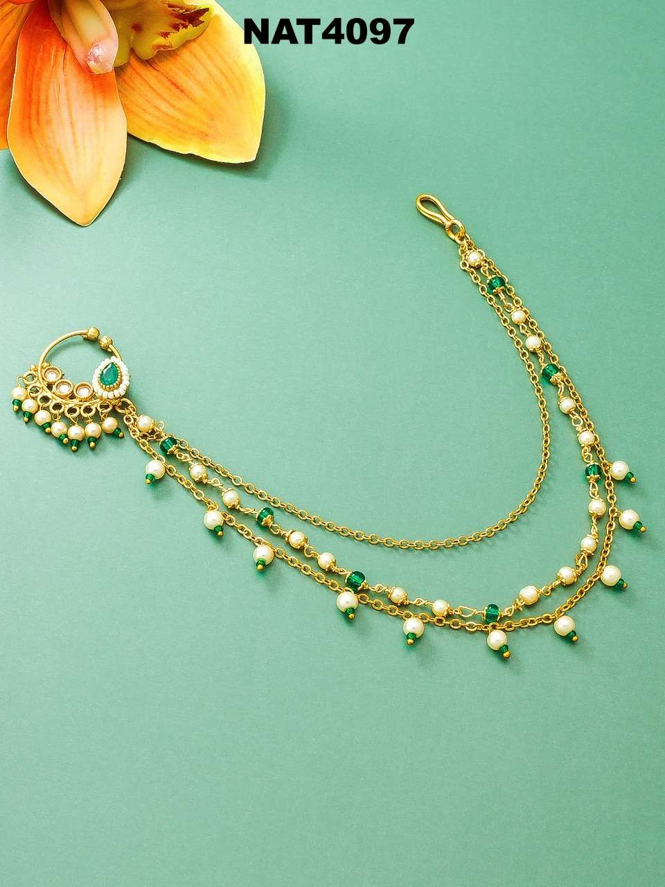 NAT 4096 SERIES BY FASHID WHOLESALE 4096 TO 4103 SERIES TRADITIONAL IMITATION JEWELLERY FOR INDIAN ATTIRE AT EXCLUSIVE RANGE.