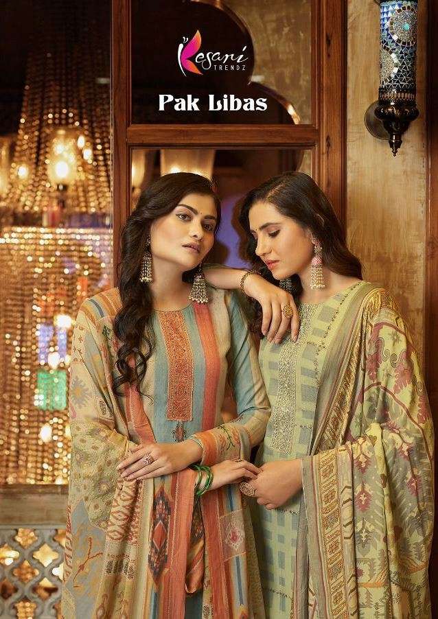 PAK LIBAS BY KESARI TRENDZ 201 TO 208 SERIES BEAUTIFUL SUITS COLORFUL STYLISH FANCY CASUAL WEAR & ETHNIC WEAR PASHMINA PRINT DRESSES AT WHOLESALE PRICE