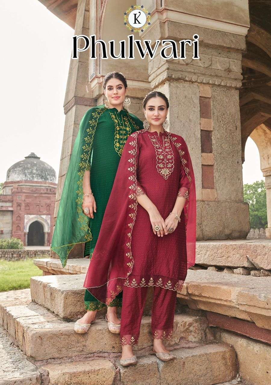 PHULWARI BY KALKI 35001 TO 35006 SERIES BEAUTIFUL SUITS COLORFUL STYLISH FANCY CASUAL WEAR & ETHNIC WEAR PURE VISCOSE SILK DRESSES AT WHOLESALE PRICE