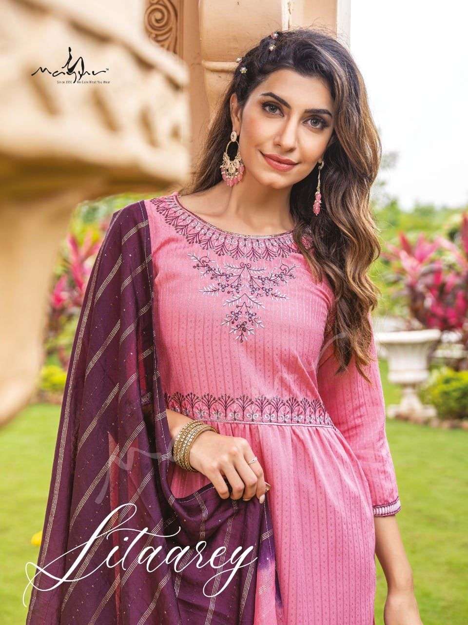 Sitaarey By Mayur 101 To 106 Series Beautiful Suits Colorful Stylish Fancy Casual Wear & Ethnic Wear Rayon Dresses At Wholesale Price