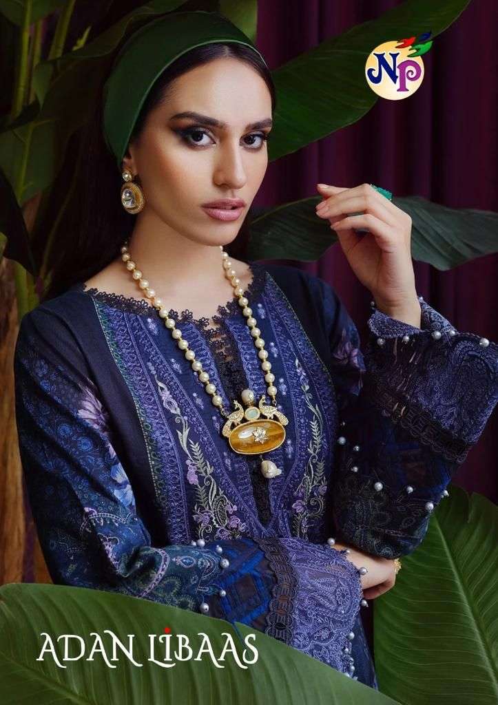 ADAN LIBAAS BY NAND GOPAL PRINTS 1001 TO 1008 SERIES BEAUTIFUL SUITS COLORFUL STYLISH FANCY CASUAL WEAR & ETHNIC WEAR PURE COTTON PRINT DRESSES AT WHOLESALE PRICE