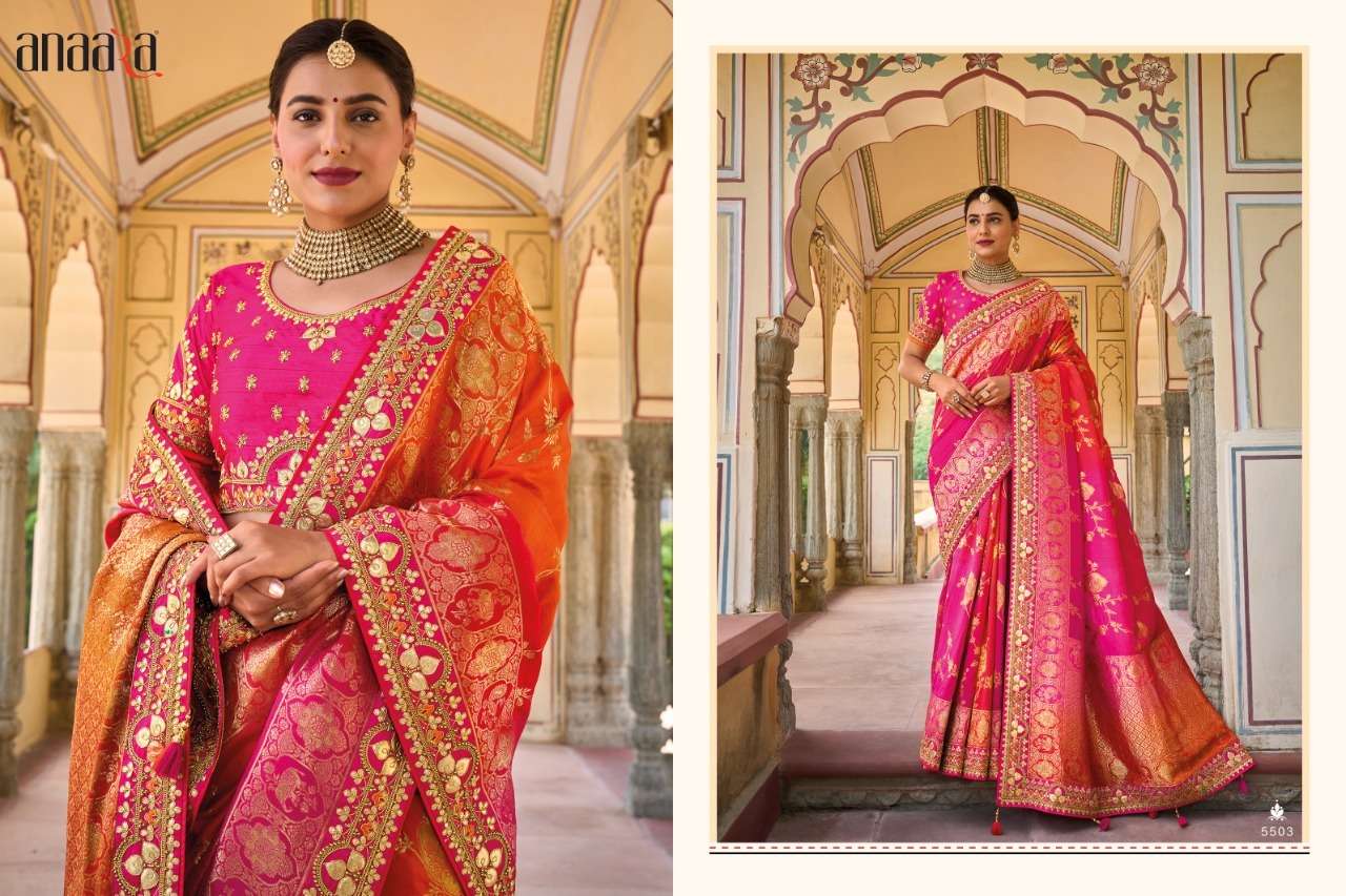 Anaara 5501 Series By Tathastu 5501 To 5516 Series Indian Traditional Wear Collection Beautiful Stylish Fancy Colorful Party Wear & Occasional Wear Silk Sarees At Wholesale Price