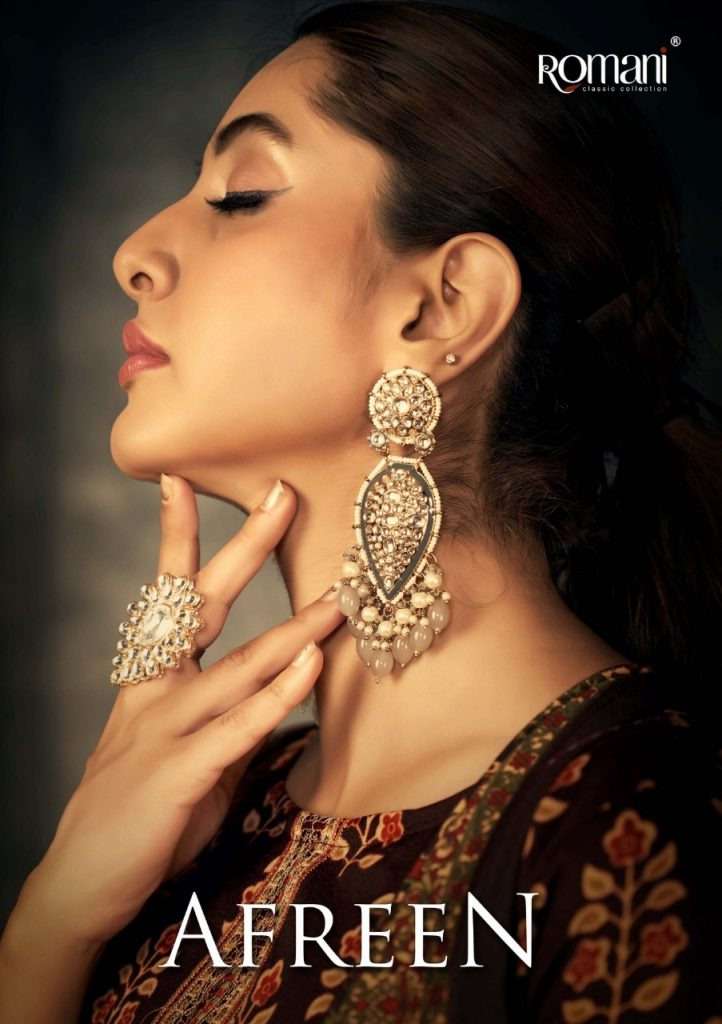 Afreen By Romani 1064-001 To 1064-010 Series Beautiful Festive Suits Stylish Fancy Colorful Casual Wear & Ethnic Wear Pure Pashmina Print Dresses At Wholesale Price