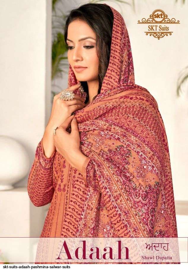 ADAAH BY SKT SUITS 66001 TO 66008 SERIES BEAUTIFUL WINTER COLLECTION PAKISATNI SUITS STYLISH FANCY COLORFUL CASUAL WEAR & ETHNIC WEAR PURE PASHMINA DIGITAL PRINT DRESSES AT WHOLESALE PRICE