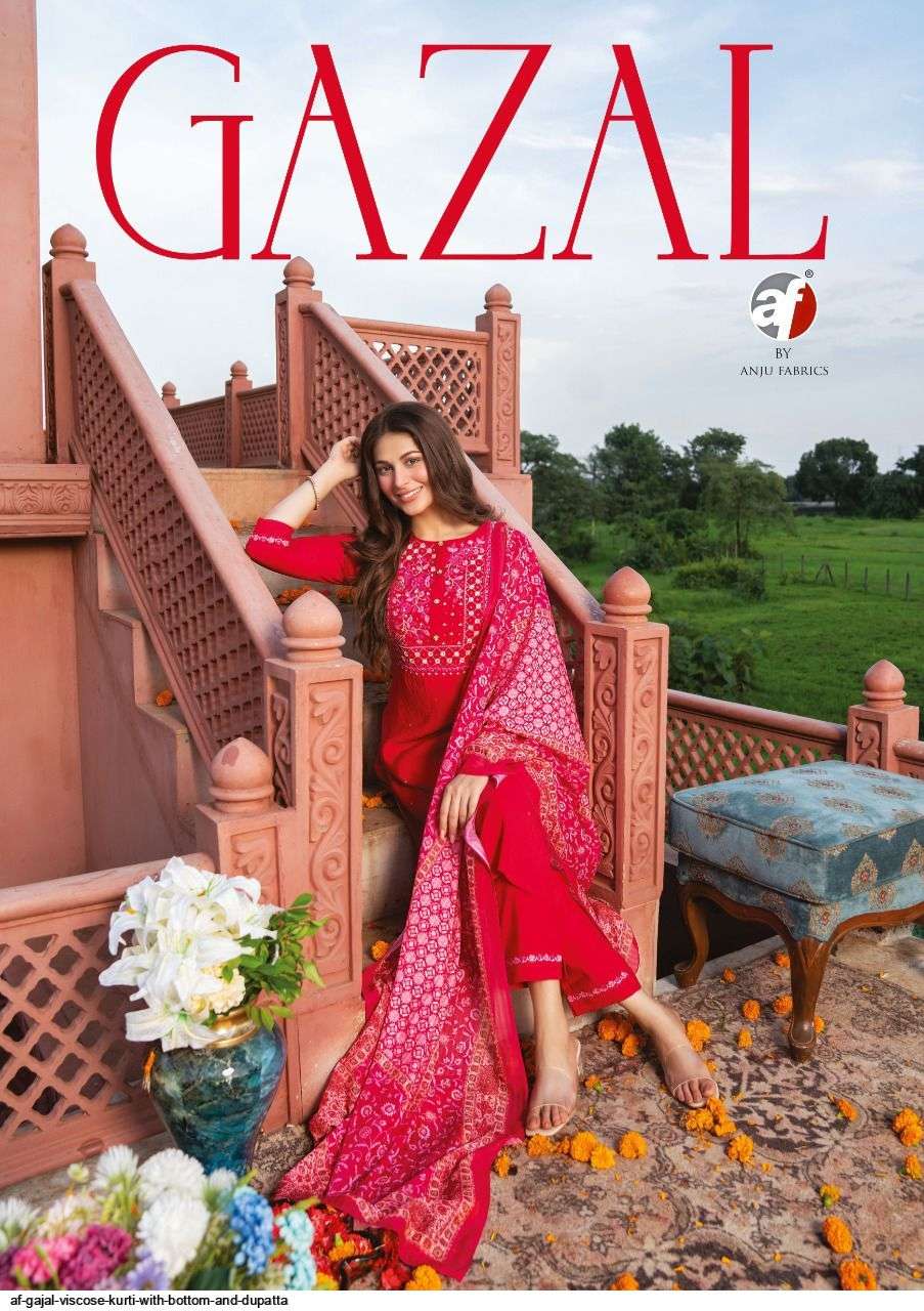 GAZAL BY AF 2611 TO 2616 SERIES BEAUTIFUL SUITS COLORFUL STYLISH FANCY CASUAL WEAR & ETHNIC WEAR VISCOSE DRESSES AT WHOLESALE PRICE