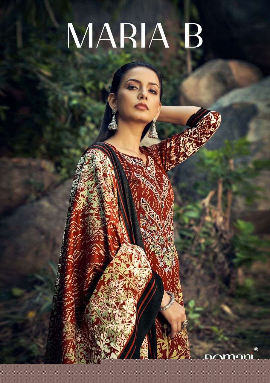 Maria B By Romani 1061-001 To 1061-010 Series Designer Festive Suits Beautiful Stylish Fancy Colorful Winter Wear & Ethnic Wear Collection Pure Pashmina Dresses At Wholesale Price