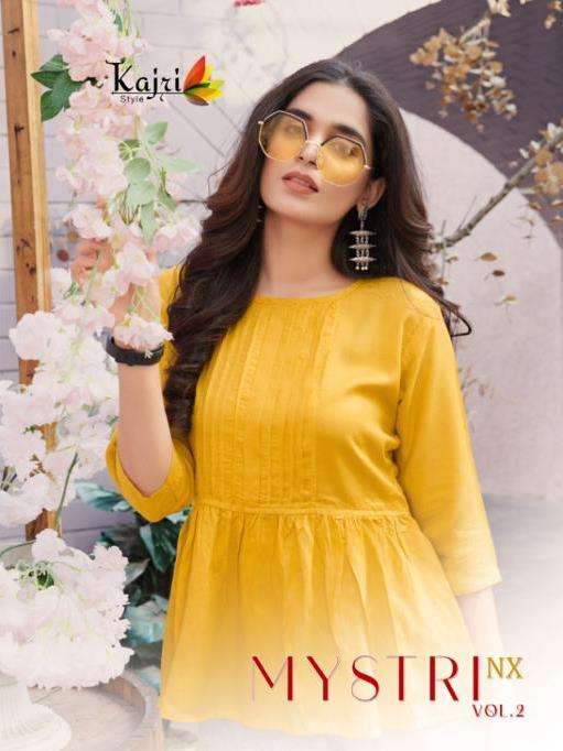 Mystri Vol-2 Nx By Kajri Style 2001 To 2006 Series Beautiful Stylish Fancy Colorful Casual Wear & Ethnic Wear Rayon Tops At Wholesale Price