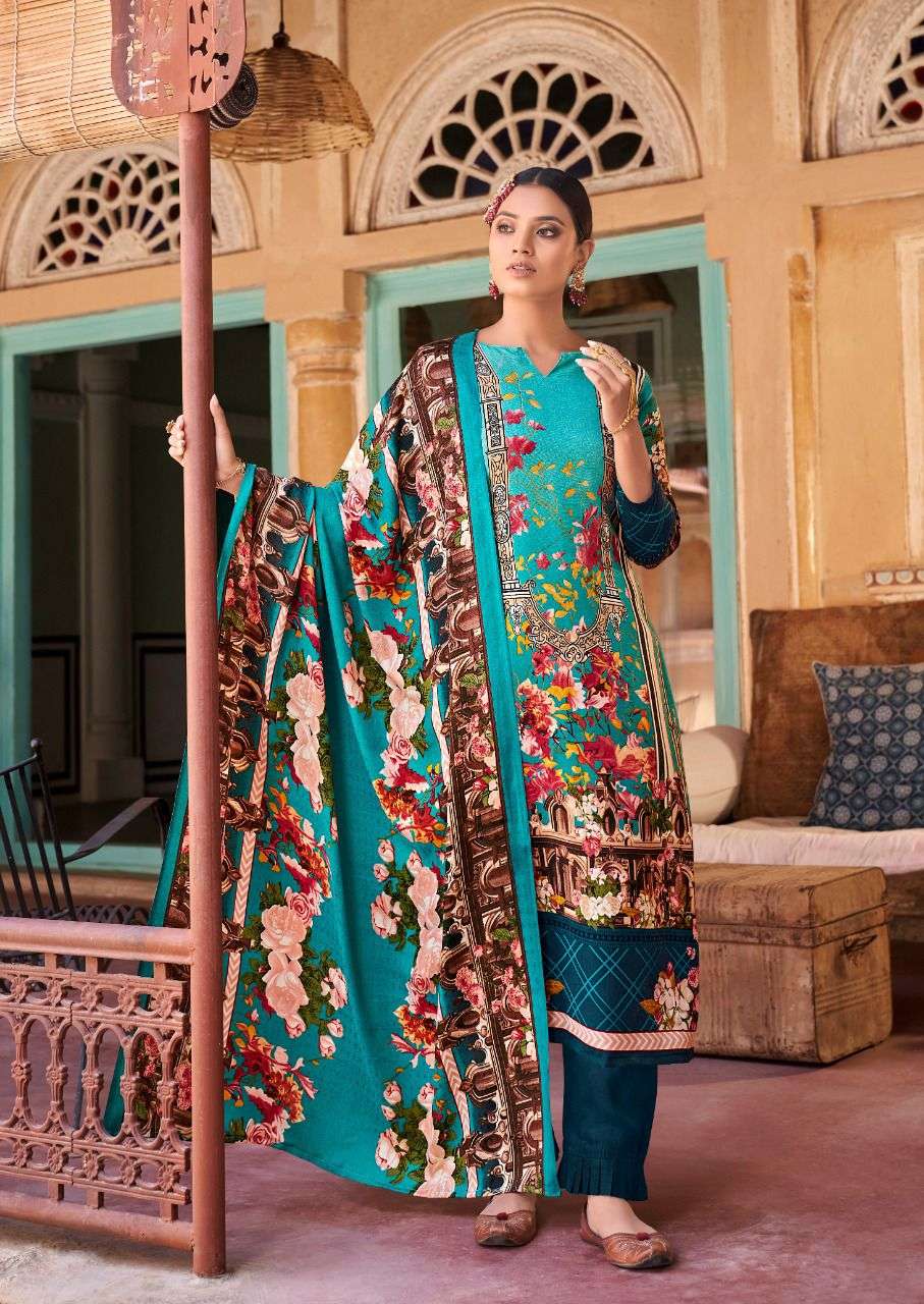 Maria M Print By Levisha 7013 To 7019 Series Beautiful Stylish Festive Suits Fancy Colorful Casual Wear & Ethnic Wear & Ready To Wear Pure Pashmina Print Dresses At Wholesale Price