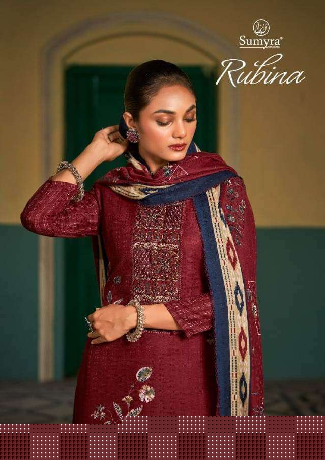 Rubina By Sumyra 37001 To 37008 Series Beautiful Festive Suits Stylish Fancy Colorful Casual Wear & Ethnic Wear Pure Pashmina Print Dresses At Wholesale Price