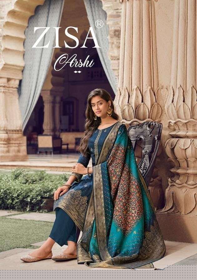 ARSHI BY ZISA 13971 TO 13976 SERIES BEAUTIFUL SUITS COLORFUL STYLISH FANCY CASUAL WEAR & ETHNIC WEAR DOLA JACQUARD DRESSES AT WHOLESALE PRICE