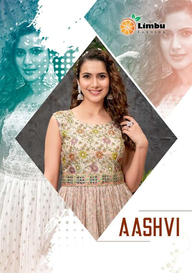 AASHVI BY LIMBU FASHION 101 TO 105 SERIES BEAUTIFUL STYLISH FANCY COLORFUL CASUAL WEAR & ETHNIC WEAR HEAVY KOTA CHEKS GOWNS AT WHOLESALE PRICE