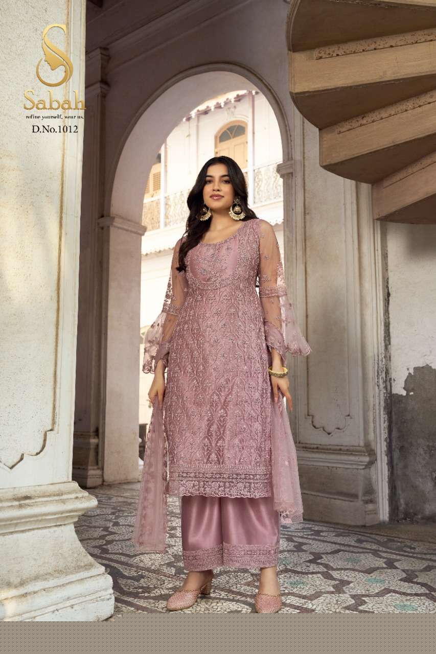 Khwaab By Sabah 1011 To 1016 Series Beautiful Stylish Suits Fancy Colorful Casual Wear & Ethnic Wear & Ready To Wear Heavy Net Dresses At Wholesale Price