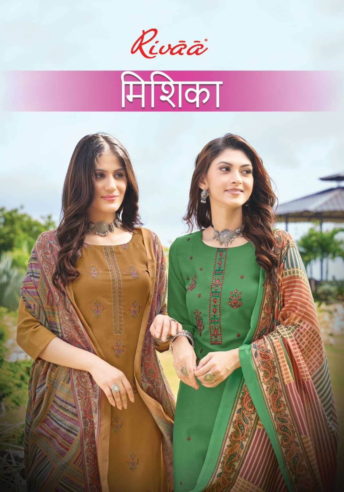 MISHIKA BY RIVAA 2779 TO 2785 SERIES BEAUTIFUL SUMMER COLLECTION PAKISATNI SUITS STYLISH FANCY COLORFUL CASUAL WEAR & ETHNIC WEAR HEAVY PASHMINA EMBROIDERED DRESSES AT WHOLESALE PRICE