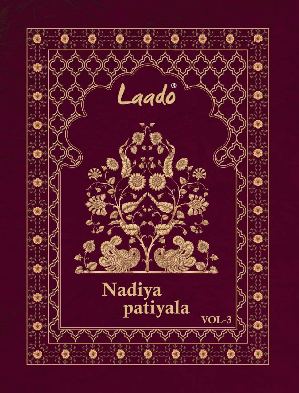 NADIYA PATIYALA VOL-3 BY LAADO 3001 TO 3012 SERIES BEAUTIFUL COLLECTION SUITS STYLISH FANCY COLORFUL CASUAL WEAR & ETHNIC WEAR COTTON PRINTED DRESSES AT WHOLESALE PRICE