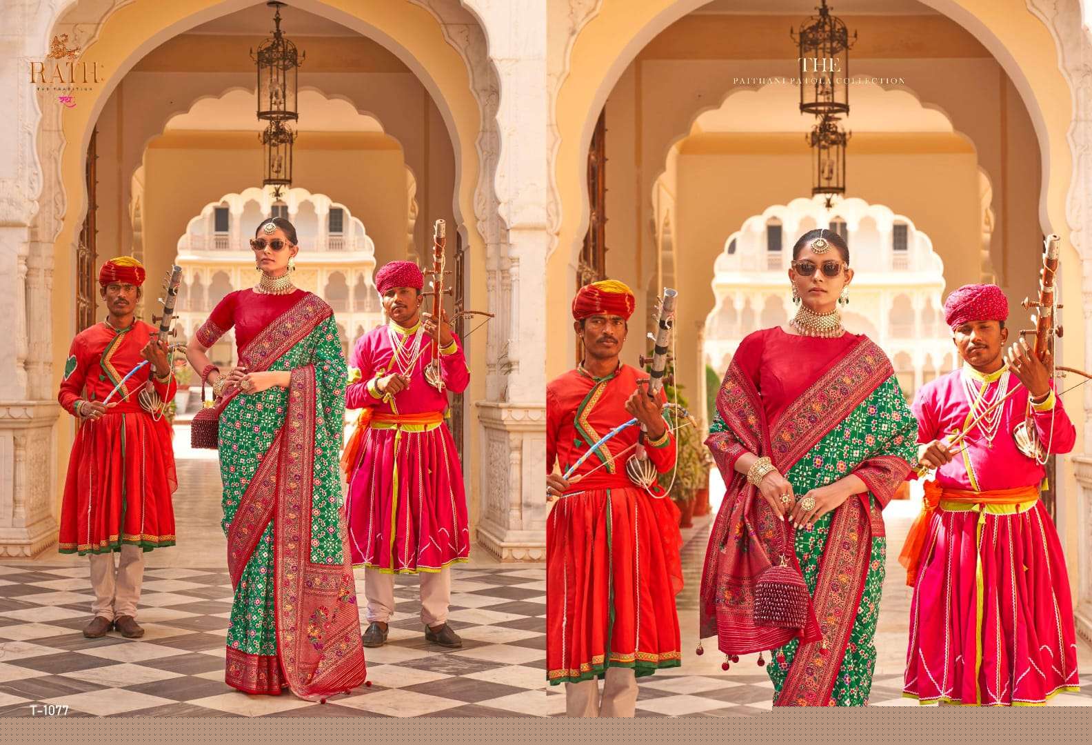 Royal Paithani By Rath 1076 To 1081 Series Indian Traditional Wear Collection Beautiful Stylish Fancy Colorful Party Wear & Occasional Wear Fancy Sarees At Wholesale Price