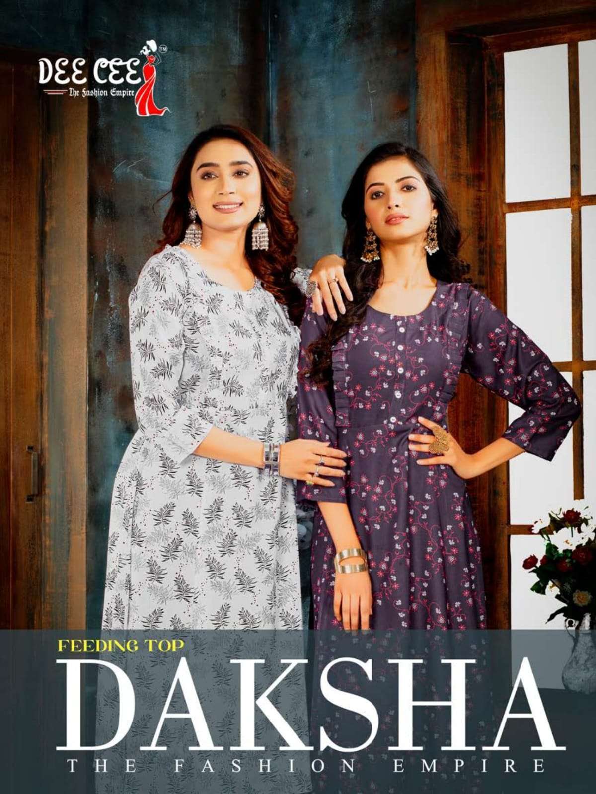 DAKSHA BY DEE CEE 1001 TO 1006 SERIES BEAUTIFUL STYLISH FANCY COLORFUL CASUAL WEAR & ETHNIC WEAR RAYON PRINT KURTIS AT WHOLESALE PRICE