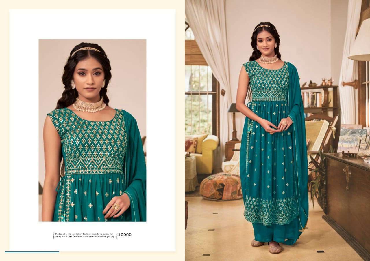 Hiva By Ajraa 01 To 05 Series Designer Festive Suits Collection Beautiful Stylish Fancy Colorful Party Wear & Occasional Wear Heavy Georgette Embroidered Dresses At Wholesale Price