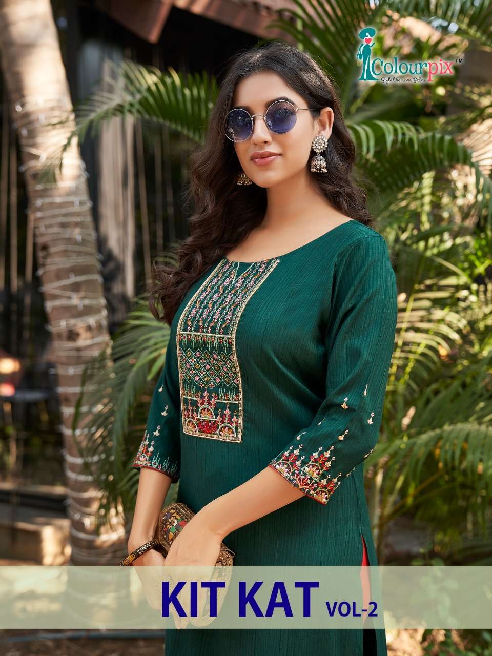 KIT KAT VOL-2 BY COLOURPIX 2001 TO 2006 SERIES DESIGNER STYLISH FANCY COLORFUL BEAUTIFUL PARTY WEAR & ETHNIC WEAR COLLECTION RAYON WITH WORK KURTIS AT WHOLESALE PRICE