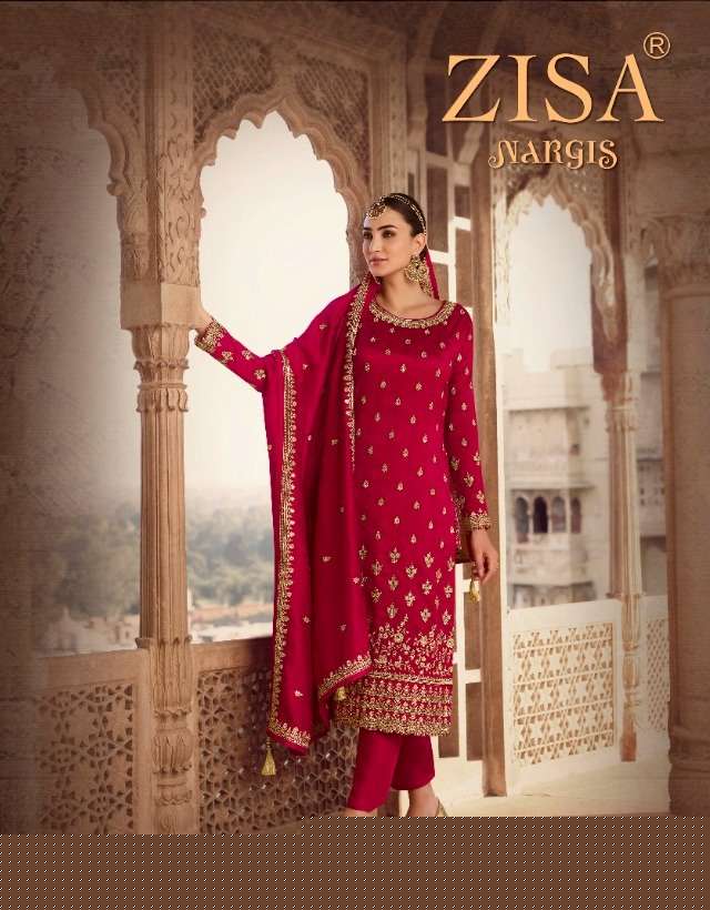 Nargis By Zisa 14151 To 14156 Series Beautiful Suits Colorful Stylish Fancy Casual Wear & Ethnic Wear Silk Georgette Embroidered Dresses At Wholesale Price