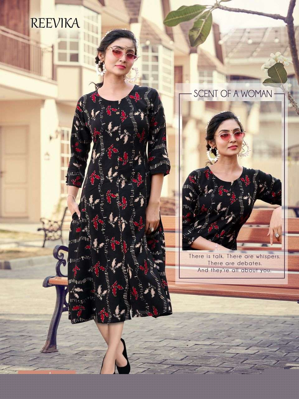 PRINCESS BY REEVIKA 1001 TO 1004 SERIES DESIGNER STYLISH FANCY COLORFUL BEAUTIFUL PARTY WEAR & ETHNIC WEAR COLLECTION RAYON PRINT KURTIS AT WHOLESALE PRICE