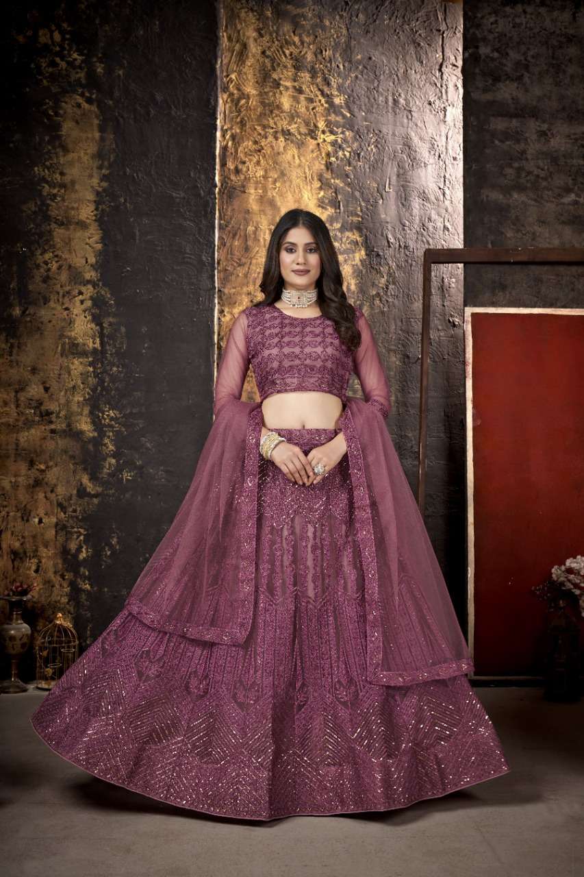 RANGREZZ BY ZEEYA 01 TO 04 SERIES WEAR DESIGNER COLLECTION BEAUTIFUL STYLISH COLORFUL FANCY PARTY WEAR & OCCASIONAL WEAR NET LEHENGAS AT WHOLESALE PRICE