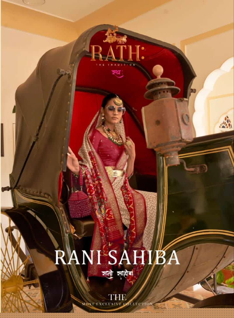 Rani Sahiba By Rath 1070 To 1075 Series Indian Traditional Wear Collection Beautiful Stylish Fancy Colorful Party Wear & Occasional Wear Pure Silk Sarees At Wholesale Price