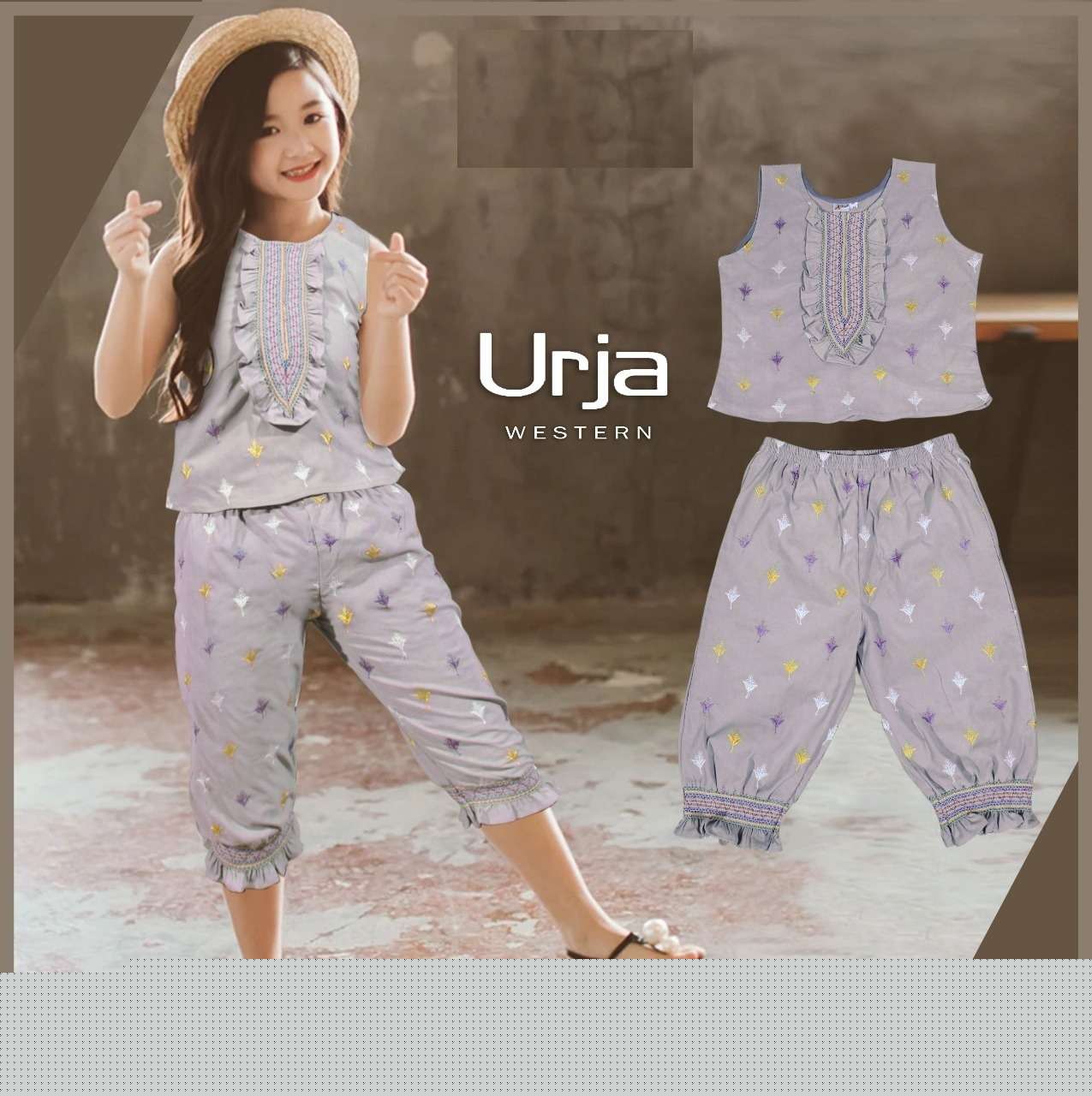 URJA WESTERN BY KAAMIRI 01 TO 05 SERIES BEAUTIFUL COLORFUL STYLISH FANCY CASUAL WEAR & READY TO WEAR LYCRA TOPS WITH BOTTOM AT WHOLESALE PRICE
