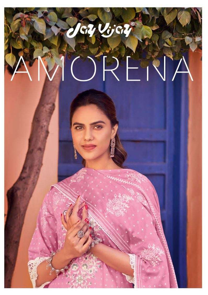 AMORENA BY JAY VIJAY PRINTS 7781 TO 7788 SERIES BEAUTIFUL SUITS COLORFUL STYLISH FANCY CASUAL WEAR & ETHNIC WEAR PURE COTTON DIGITAL PRINT DRESSES AT WHOLESALE PRICE