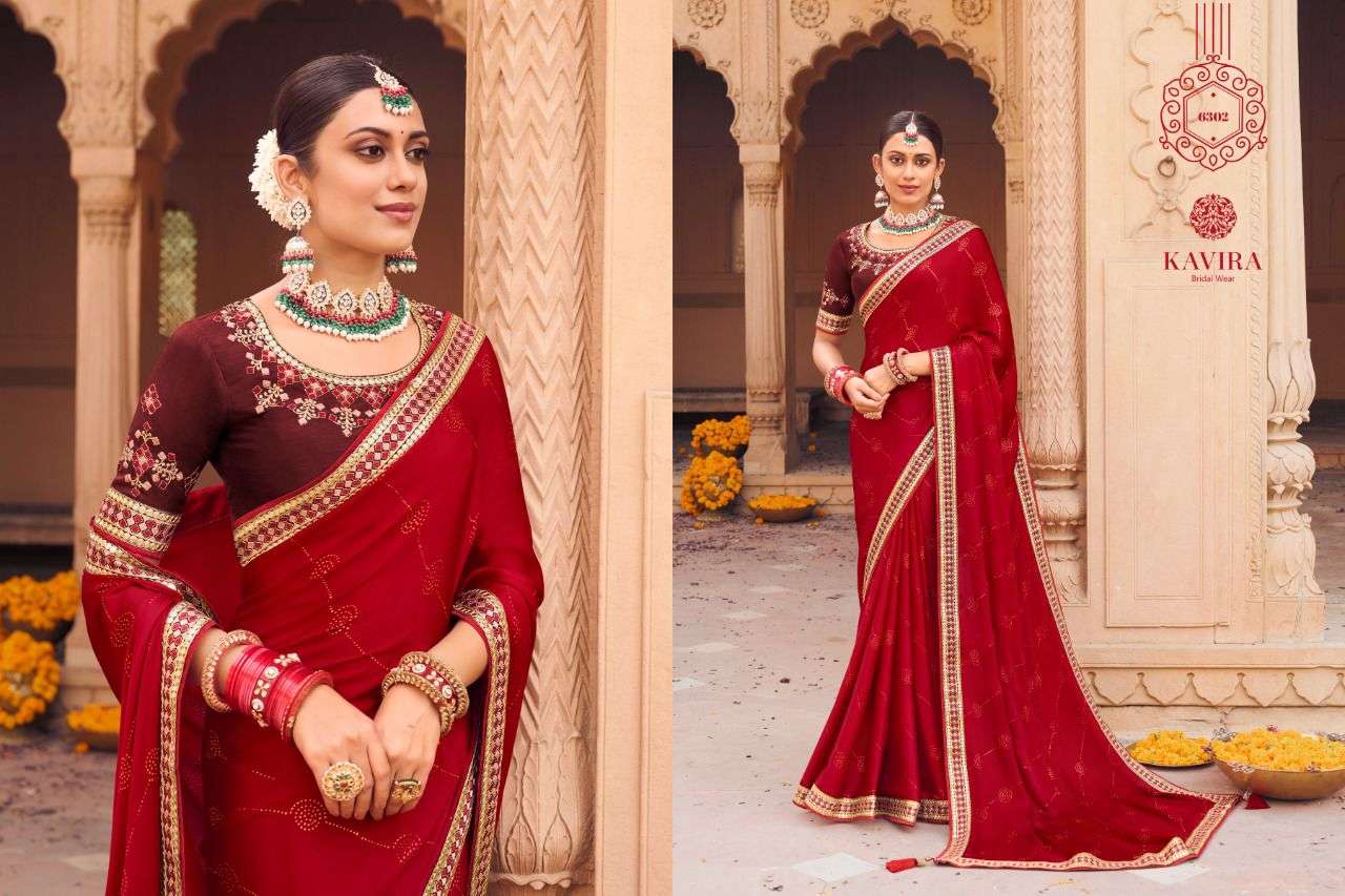 Aadhya By Kavira 6301 To 6309 Series Indian Traditional Wear Collection Beautiful Stylish Fancy Colorful Party Wear & Occasional Wear Satin Silk Sarees At Wholesale Price