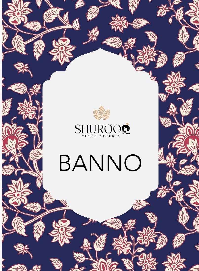 BANNO BY SHUROOQ 10105 TO 10108 SERIES BEAUTIFUL SUITS COLORFUL STYLISH FANCY CASUAL WEAR & ETHNIC WEAR PURE SILK JACQUARD DRESSES AT WHOLESALE PRICE
