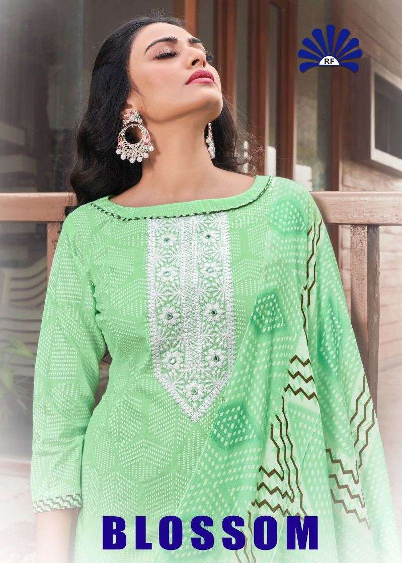 Blossom By Radha Fab 5001 To 5008 Series Beautiful Suits Colorful Stylish Fancy Casual Wear & Ethnic Wear Cotton Dresses At Wholesale Price