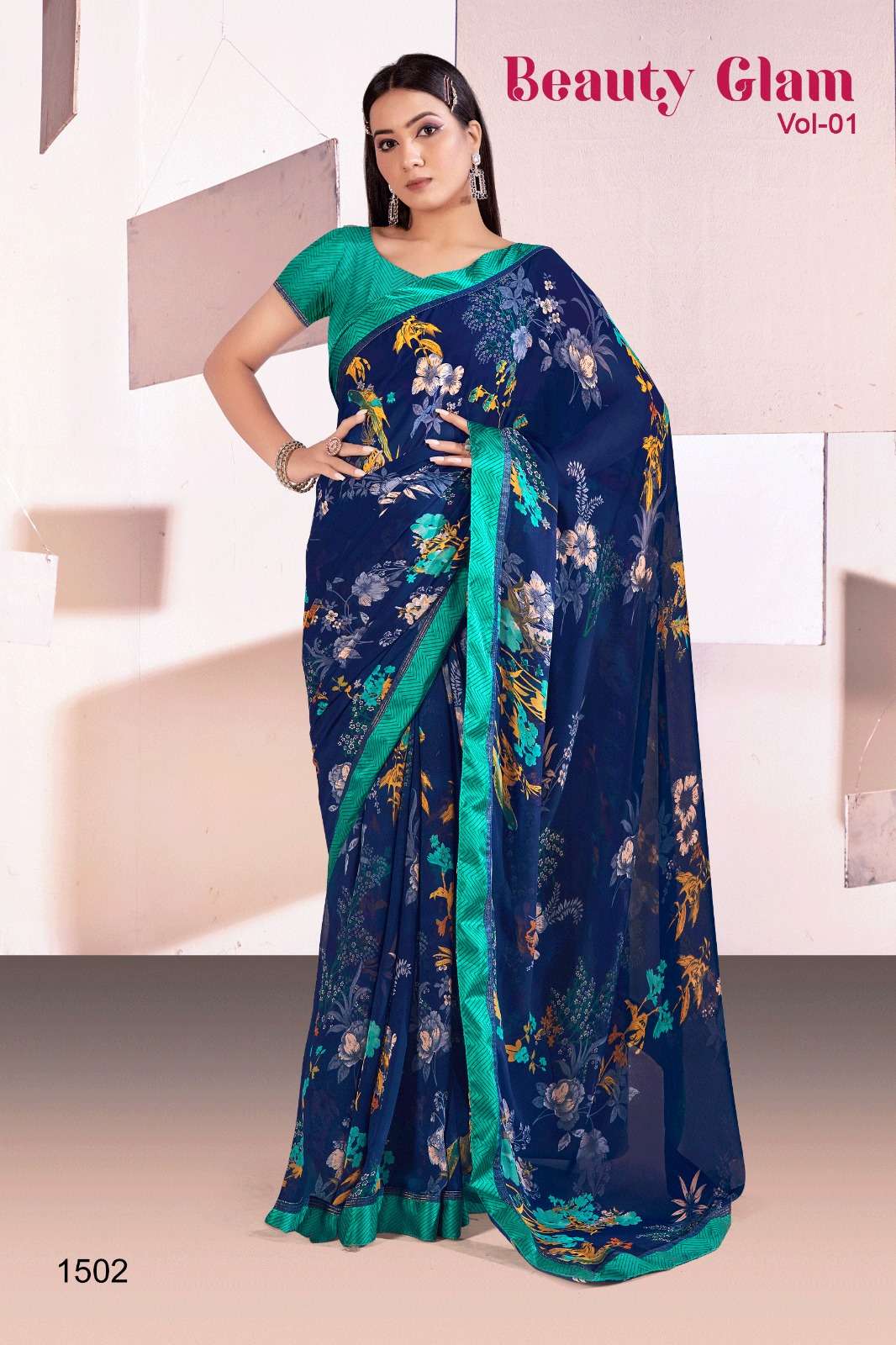 Beauty Glam Vol-1 By Mintorsi 1501 To 1510 Series Indian Traditional Wear Collection Beautiful Stylish Fancy Colorful Party Wear & Occasional Wear Satin Sarees At Wholesale Price