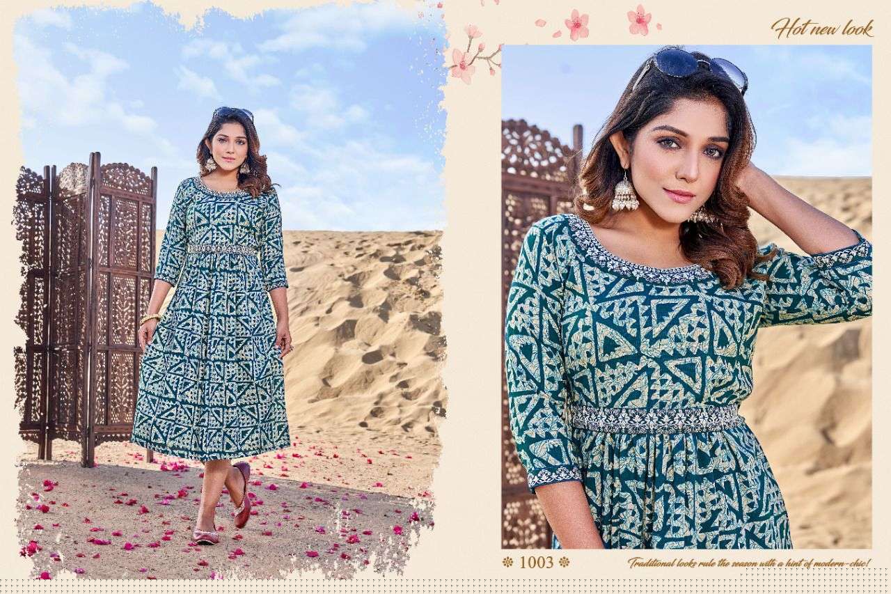 CARNIVAL BY PARI 1001 TO 1008 SERIES DESIGNER STYLISH FANCY COLORFUL BEAUTIFUL PARTY WEAR & ETHNIC WEAR COLLECTION RAYON PRINT KURTIS AT WHOLESALE PRICE