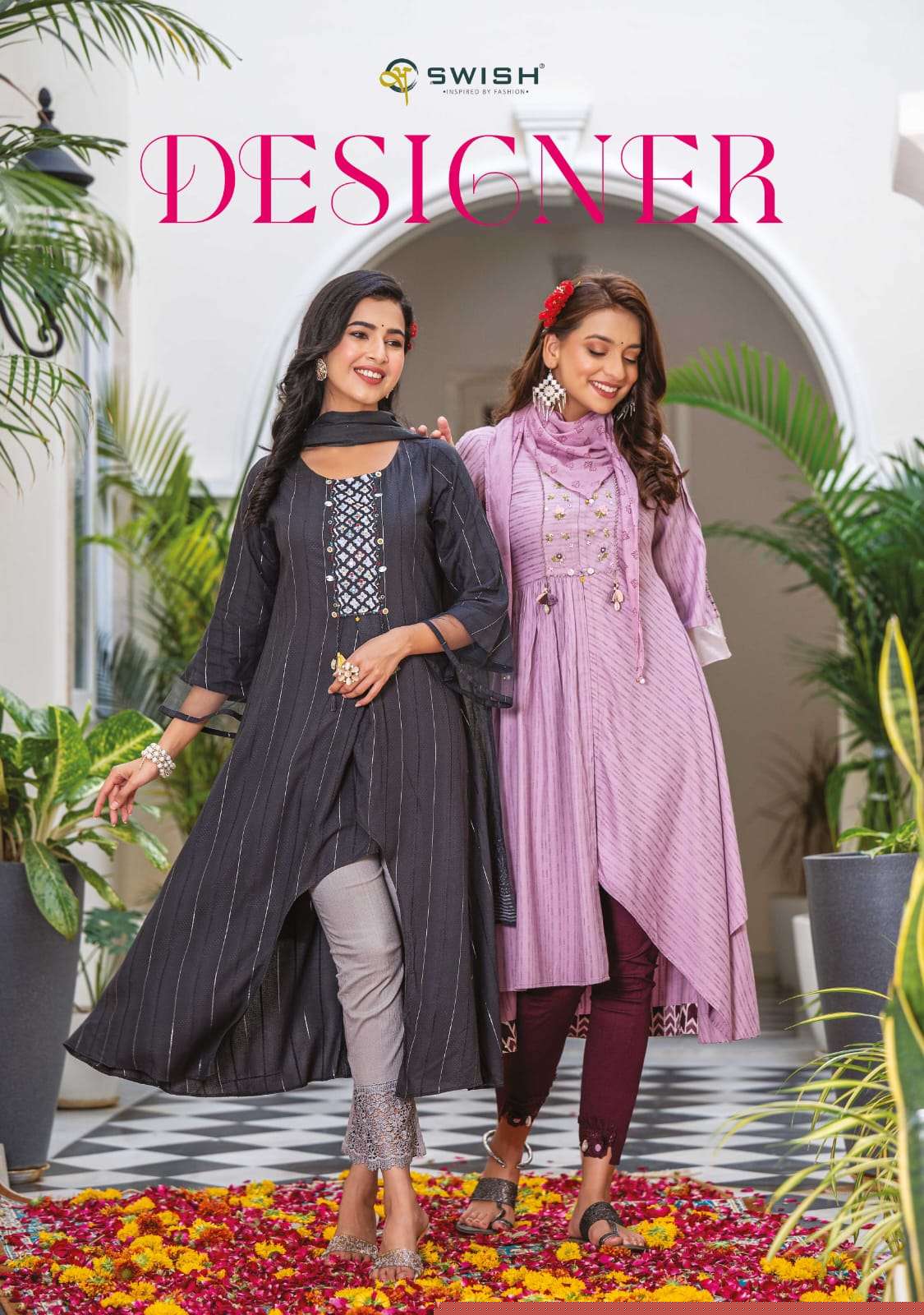 DESIGNER BY SWISH 101 TO 106 SERIES BEAUTIFUL SUITS COLORFUL STYLISH FANCY CASUAL WEAR & ETHNIC WEAR FANCY DRESSES AT WHOLESALE PRICE