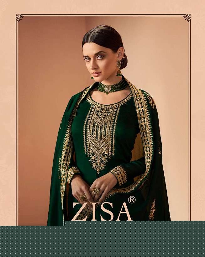 FIRDOSH BY ZISA 14241 TO 14246 SERIES FESTIVE SUITS BEAUTIFUL FANCY COLORFUL STYLISH PARTY WEAR & OCCASIONAL WEAR SILK GEORGETTE EMBROIDERY DRESSES AT WHOLESALE PRICE