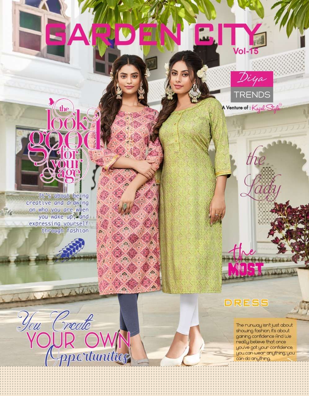 Gardencity Vol-15 By Diya Trends 15001 To 15014 Series Beautiful Stylish Fancy Colorful Casual Wear & Ethnic Wear Rayon Foil Kurtis At Wholesale Price