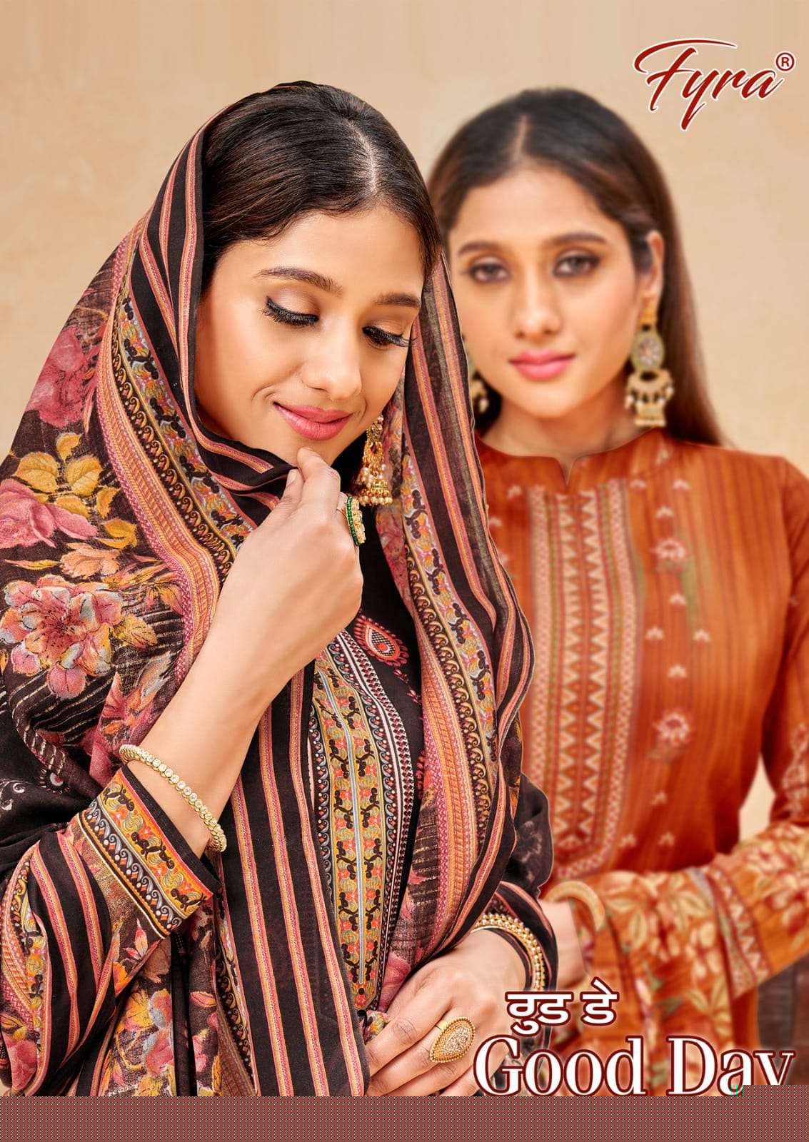 GOOD DAY 943 SERIES BY FYRA 943-001 TO 943-010 SERIES BEAUTIFUL SUITS COLORFUL STYLISH FANCY CASUAL WEAR & ETHNIC WEAR PURE COTTON PRINT DRESSES AT WHOLESALE PRICE