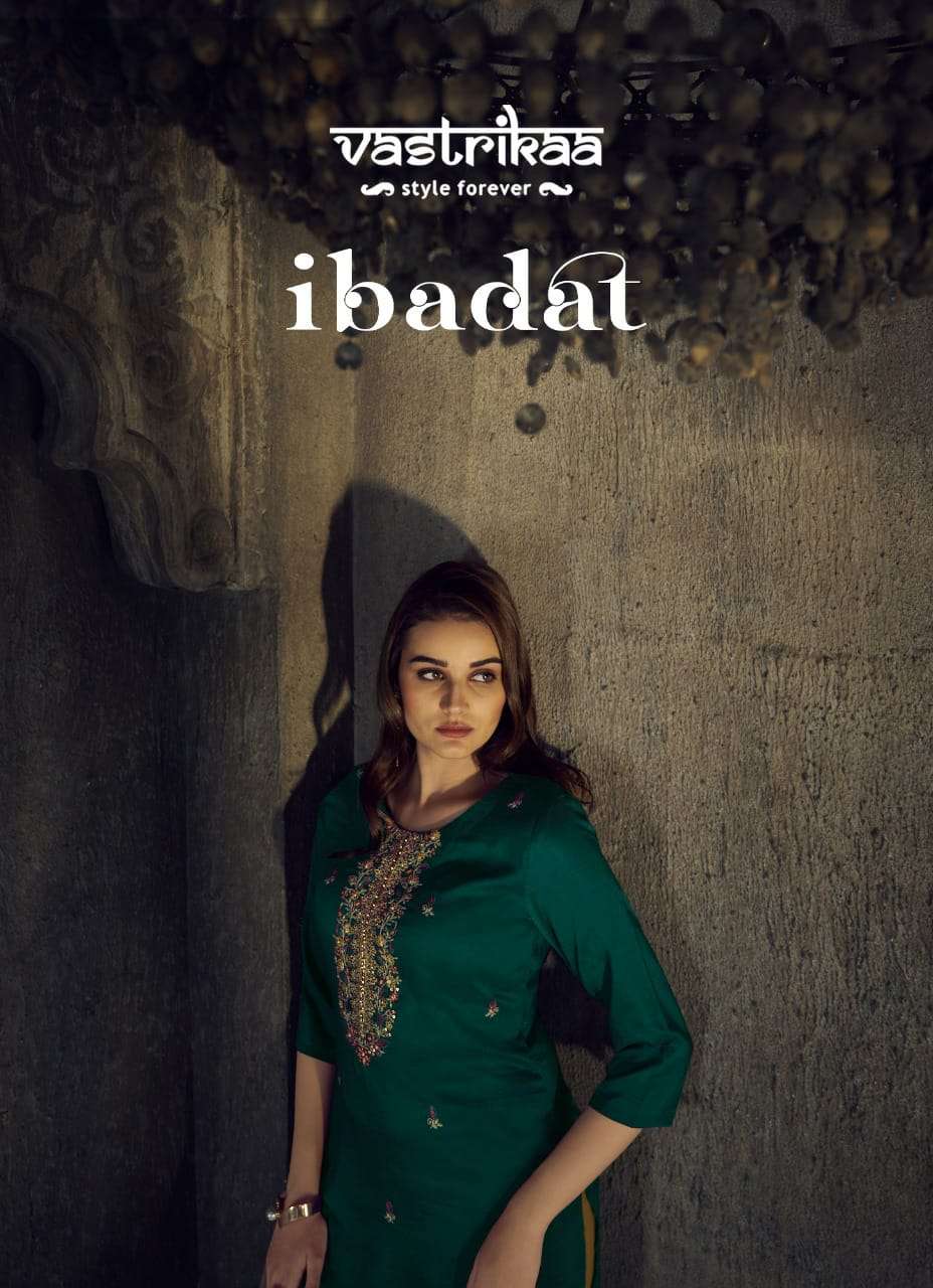 IBADAT BY VASTRIKAA 236 TO 241 SERIES DESIGNER SUITS COLLECTION BEAUTIFUL STYLISH FANCY COLORFUL PARTY WEAR & OCCASIONAL WEAR CHINNON DRESSES AT WHOLESALE PRICE