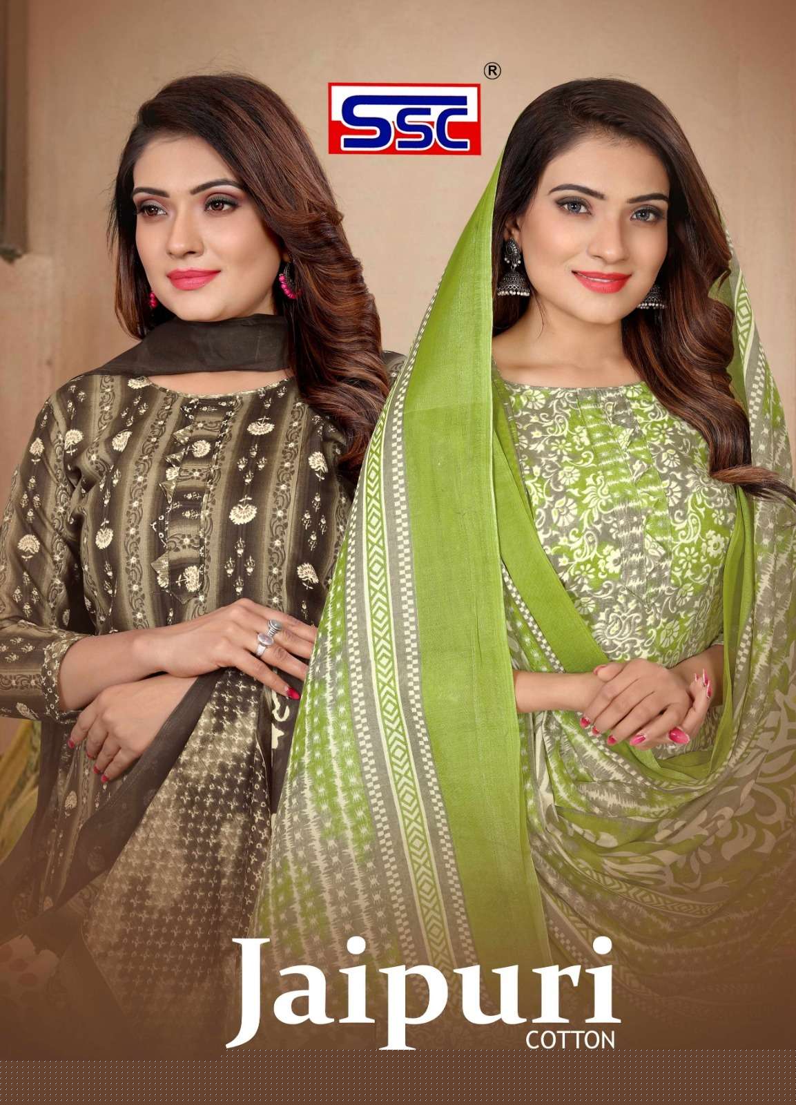 Jaipuri By Shree Shanti Creation 1001 To 1012 Series Beautiful Suits Colorful Stylish Fancy Casual Wear & Ethnic Wear Soft Cotton Print Dresses At Wholesale Price
