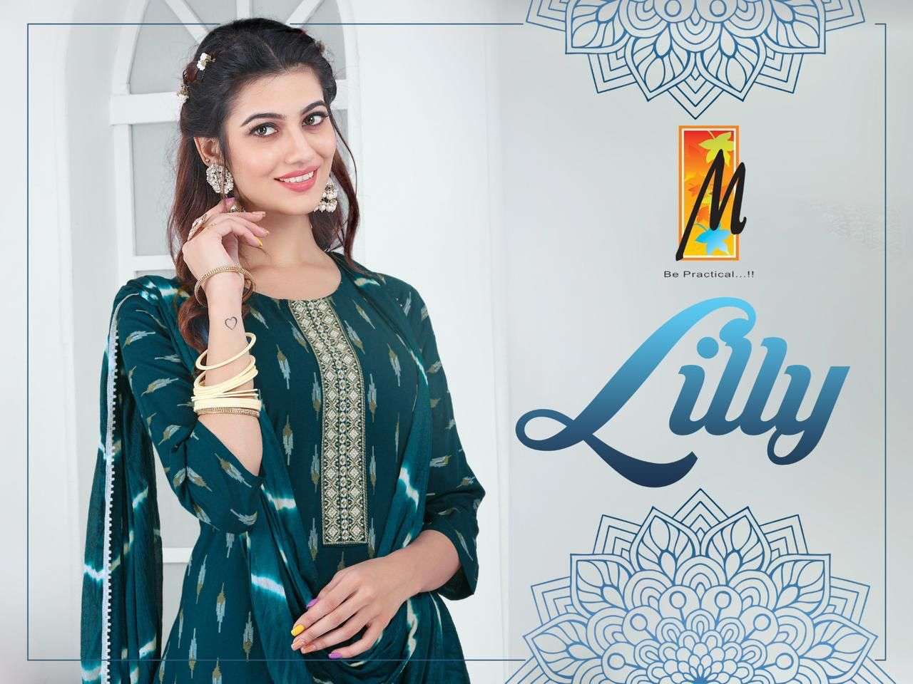 LILLY BY MASTER 1001 TO 1008 SERIES DESIGNER SUITS COLLECTION BEAUTIFUL STYLISH COLORFUL FANCY PARTY WEAR & OCCASIONAL WEAR HEAVY RAYON DRESSES AT WHOLESALE PRICE