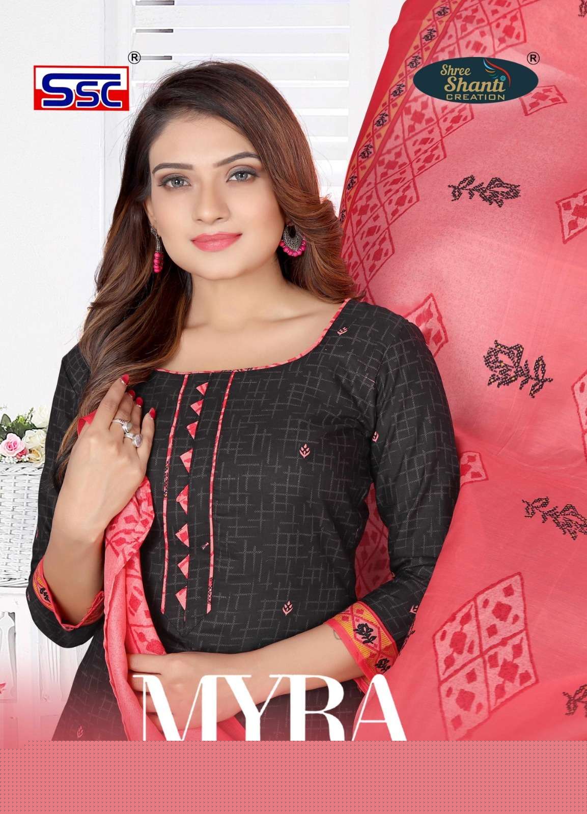 MYRA VOL-6 BY SHREE SHANTI CREATION 1001 TO 1012 SERIES BEAUTIFUL SUITS COLORFUL STYLISH FANCY CASUAL WEAR & ETHNIC WEAR SOFT COTTON DRESSES AT WHOLESALE PRICE