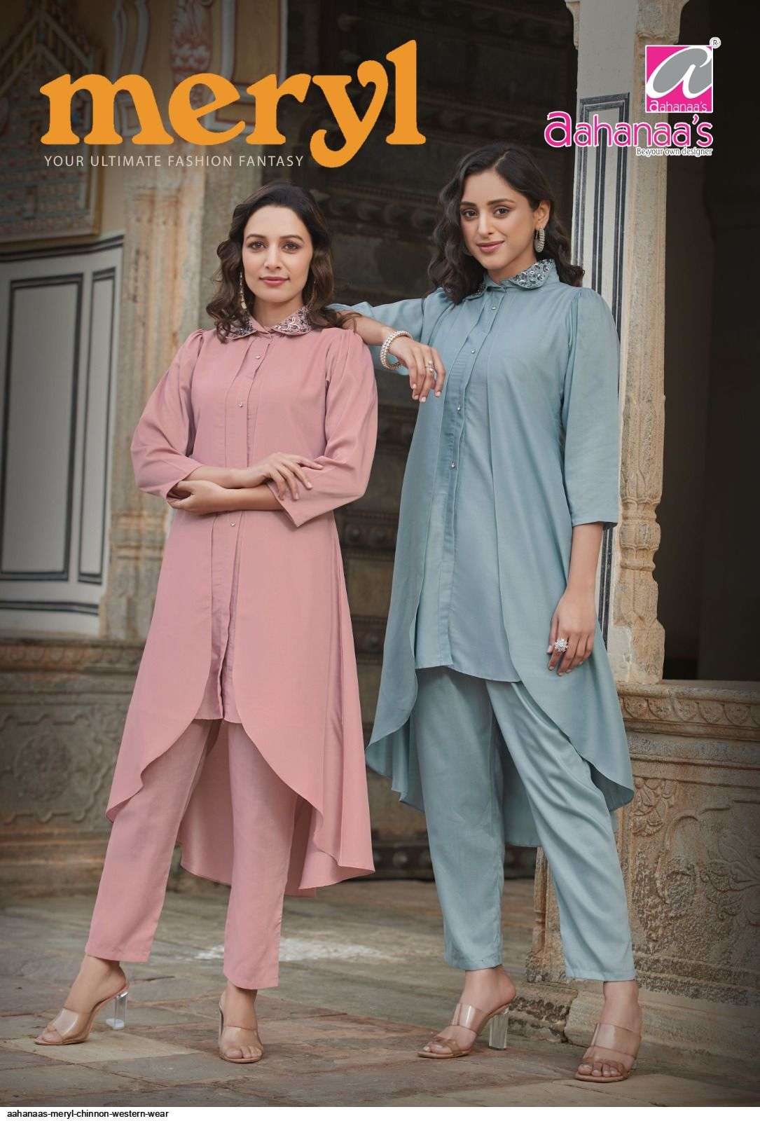 MERYL BY AAHANAAS 101 TO 106 SERIES DESIGNER STYLISH FANCY COLORFUL BEAUTIFUL PARTY WEAR & ETHNIC WEAR COLLECTION SILK KURTIS WITH BOTTOM AT WHOLESALE PRICE