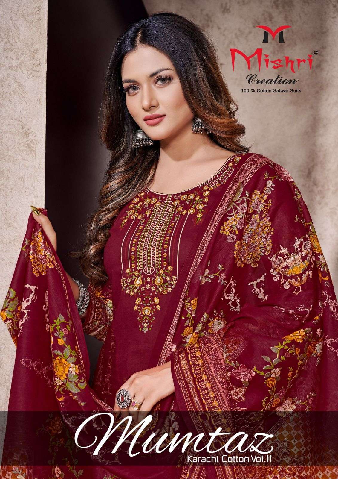 Mumtaz Vol-11 By Mishri 11001 To 11006 Series Beautiful Suits Colorful Stylish Fancy Casual Wear & Ethnic Wear Soft Cotton Print Dresses At Wholesale Price