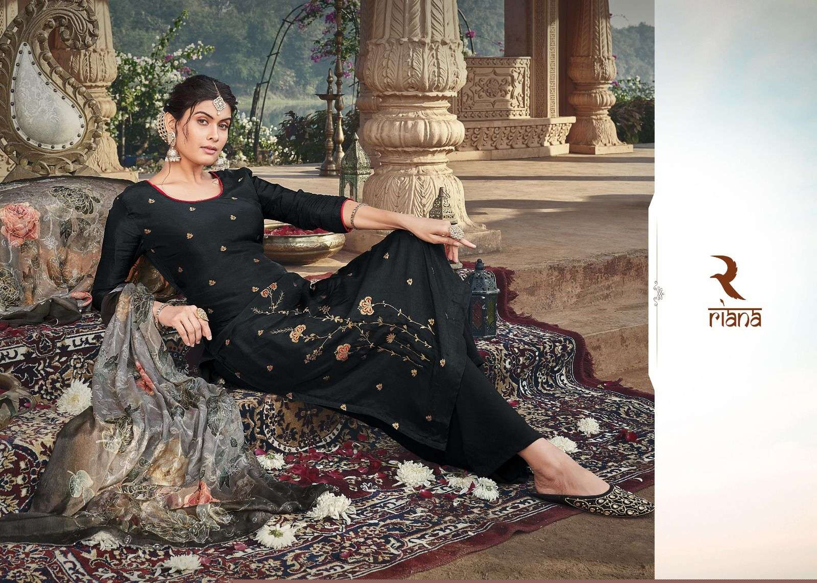 Masakali By Riana 65001 To 65007 Series Designer Sharara Suits Collection Beautiful Stylish Fancy Colorful Party Wear & Occasional Wear Viscose Silk Dresses At Wholesale Price