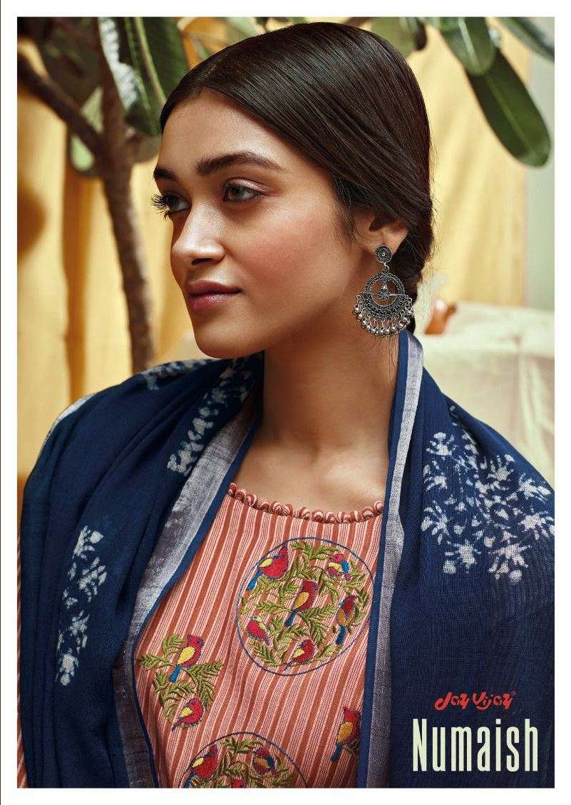 Numaish By Jay Vijay Prints 7641 To 7646 Series Beautiful Stylish Festive Suits Fancy Colorful Casual Wear & Ethnic Wear & Ready To Wear Pure Cotton Embroidery Dresses At Wholesale Price